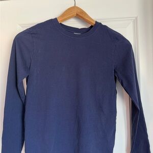 Hanna Andersson Deep Blue Crewneck Top